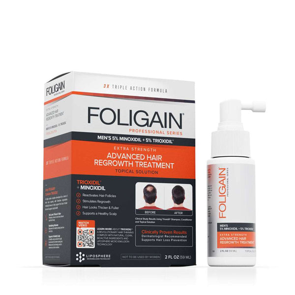 FOLIGAIN Advanced Hair Regrowth For Men Minoxidil 5% + Trioxidil 5%