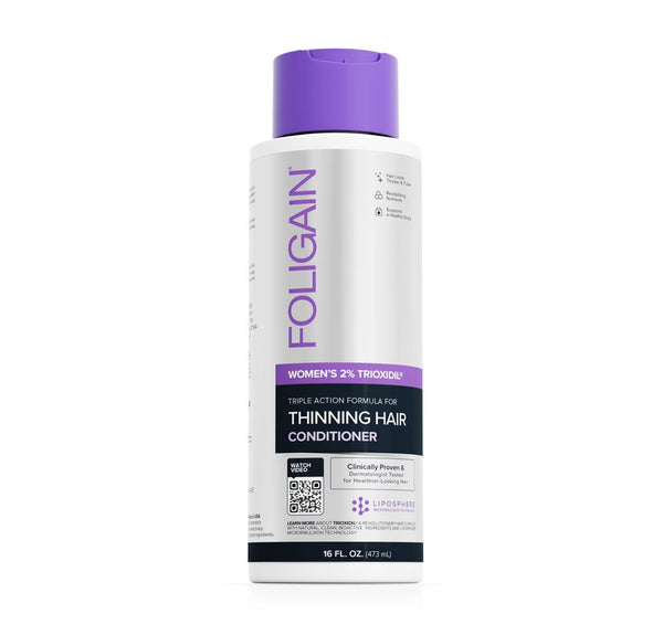 FOLIGAIN Triple Action Conditioner For Thinning Hair For Women with 2% Trioxidil 473ml