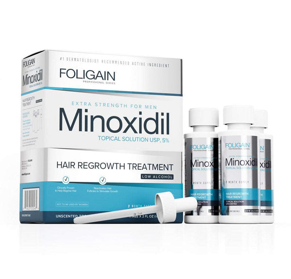 FOLIGAIN Low Alcohol Minoxidil 5% Hair Regrowth Treatment For Men